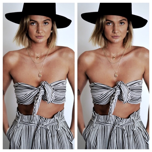 Tops - LAST ONE Smocked Bandeau Top